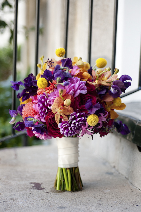 bouquet of flowers - wedding photo by top South Carolina wedding photographer Leigh Webber